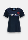 Schwarzes T-Shirt Peanuts Happy Family