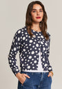 Cardigan with dots