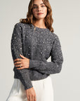 Merino sweater with pearls